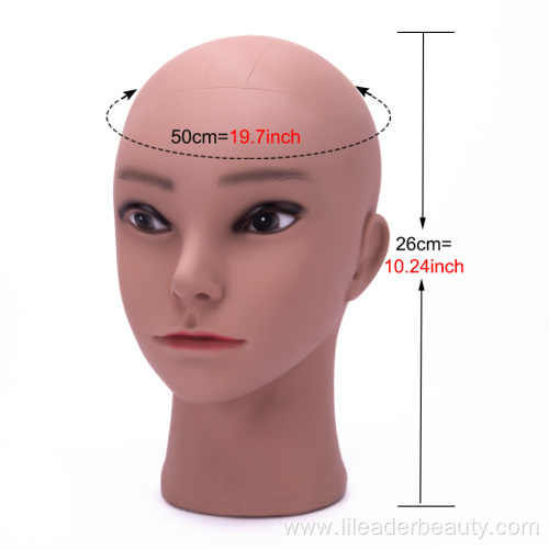 Soft Realistic Silicone Male Female Doll Mannequin Head